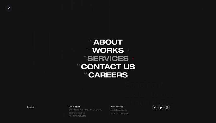 Hamburger Menu: Centered